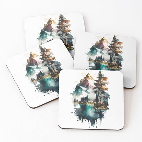 Item preview, mountains and lakes designed and sold by Tee Studio.