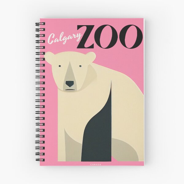 Item preview, Calgary Zoo Retro Poster Polar Bear Minimalism Exhibit designed and sold by PinkNomad.