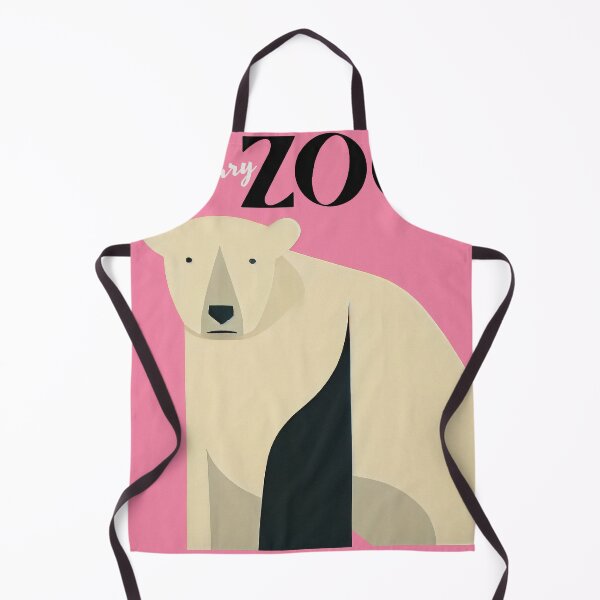 Item preview, Calgary Zoo Retro Poster Polar Bear Minimalism Exhibit designed and sold by PinkNomad.