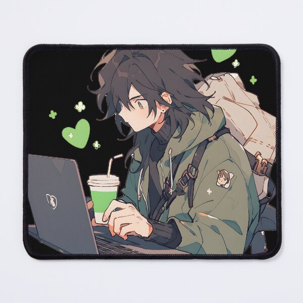 Item preview, Plants and Coffee: Anime Boy Love designed and sold by CosmicCaravan.