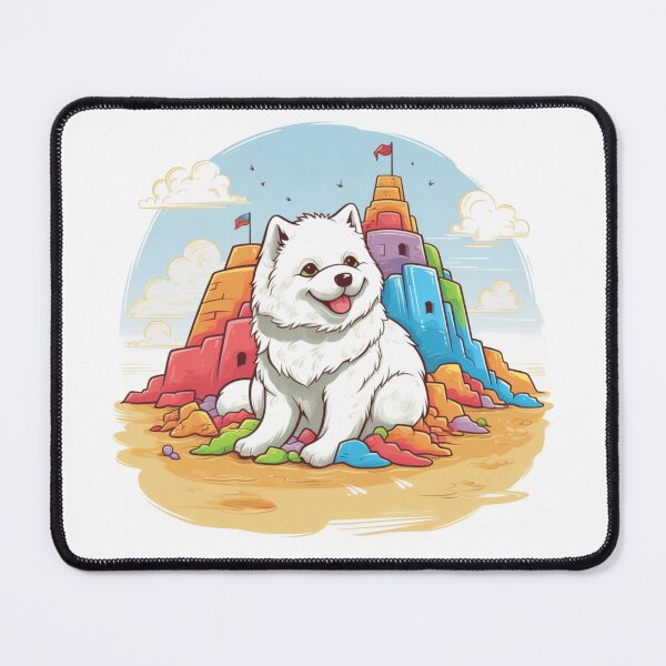 Item preview, Canine Castles - Samoyed designed and sold by HitsTheWaves.