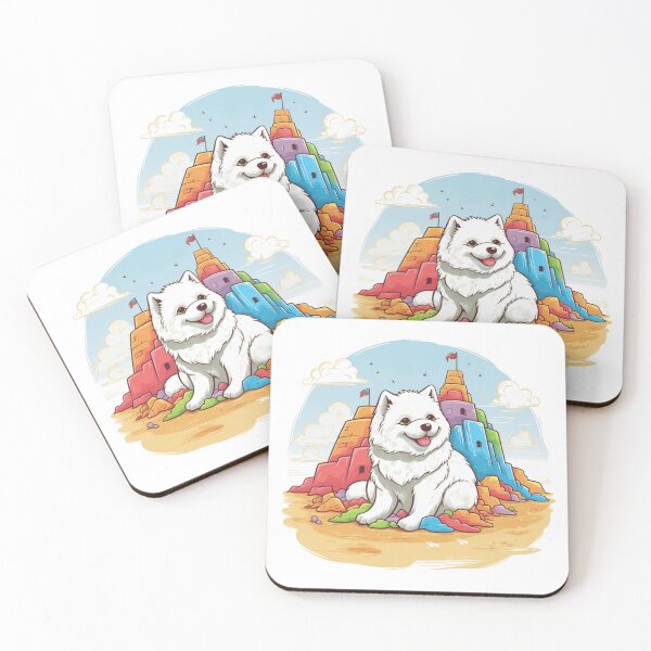 Item preview, Canine Castles - Samoyed designed and sold by HitsTheWaves.