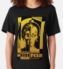 Metropolis - Fritz Lang 1927 Cult Classic Sci Fi Movie Slim Fit T-Shirt