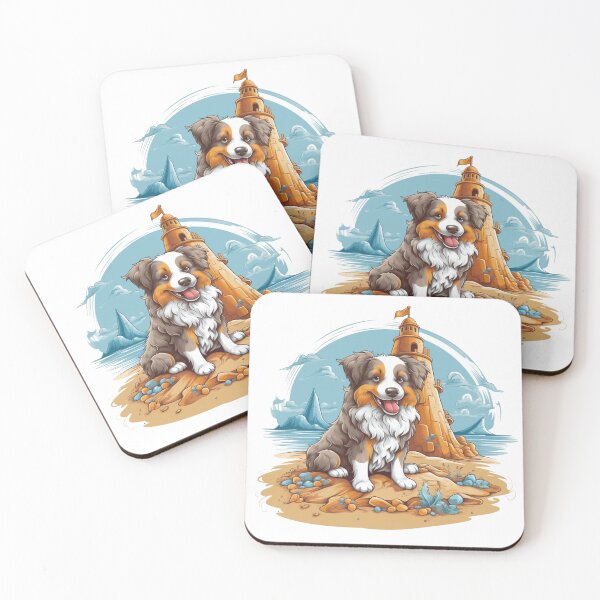Item preview, Canine Castles - Australian Shepherd designed and sold by HitsTheWaves.