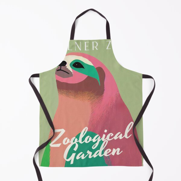 Artikelvorschau, Cologne Zoo Retro Poster Sloth Bold Colorful Pink entworfen und verkauft von PinkNomad.