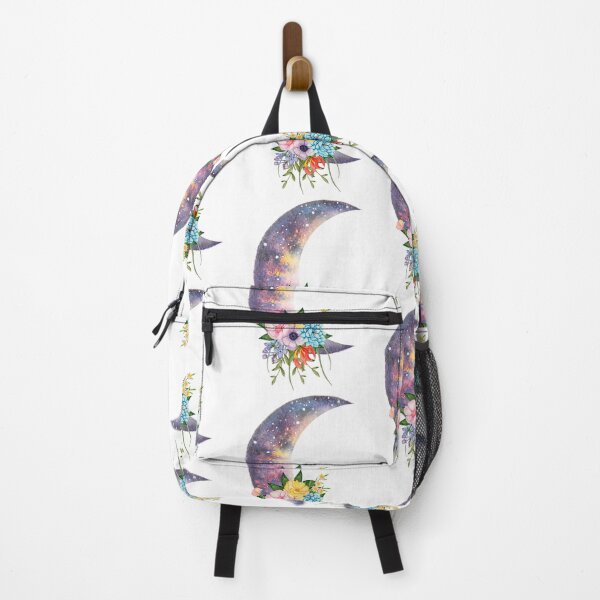 Item preview, Galaxy moon with flowers designed and sold by InaDim.