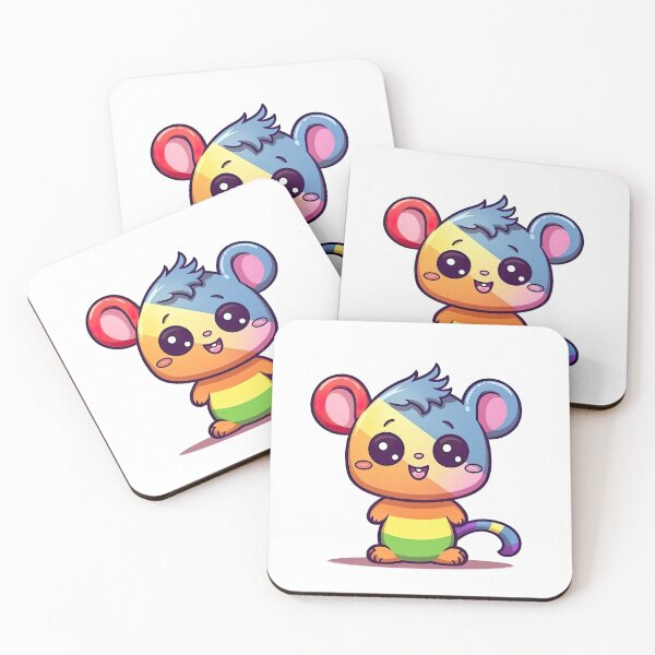 Item preview, Cute LGBTQ Mascot in Rainbow colors designed and sold by NBazilenco.
