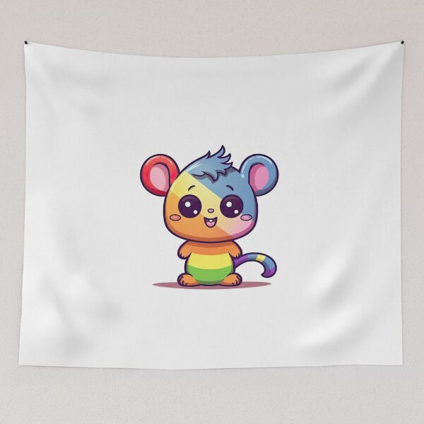 Item preview, Cute LGBTQ Mascot in Rainbow colors designed and sold by NBazilenco.