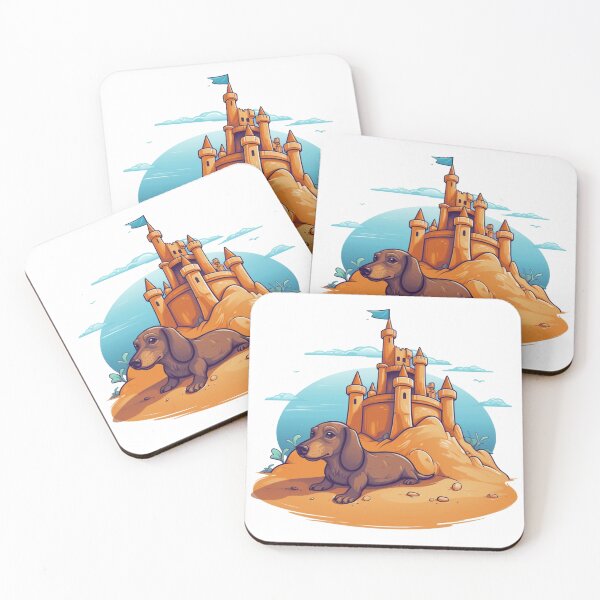 Item preview, Canine Castles - Dachshund designed and sold by HitsTheWaves.