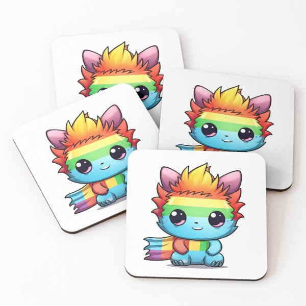 Item preview, Cute LGBTQ Mascot in Rainbow colors designed and sold by NBazilenco.