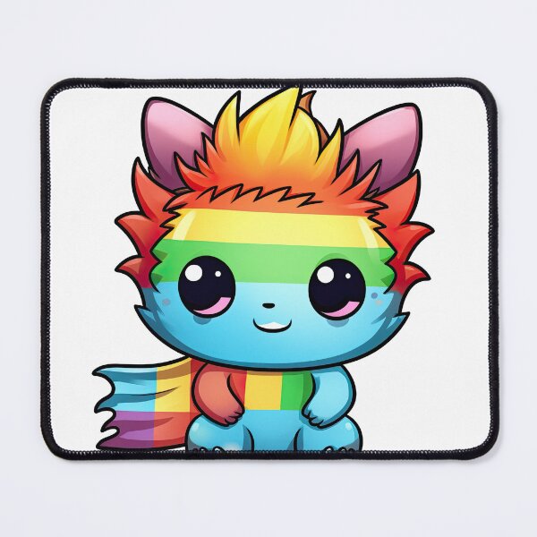 Item preview, Cute LGBTQ Mascot in Rainbow colors designed and sold by NBazilenco.