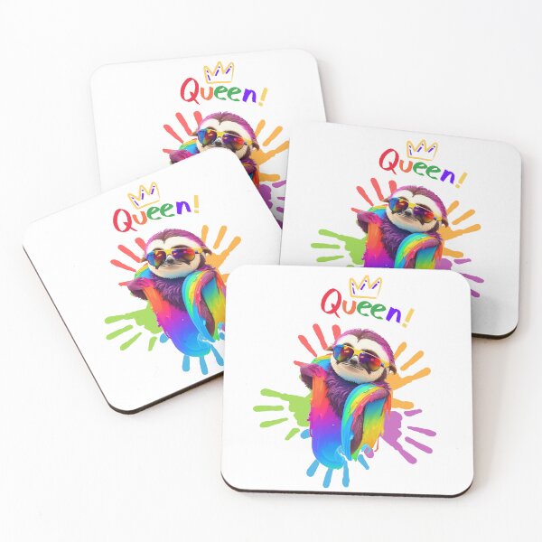 Item preview, Sloth Pride Queen | LGBTQIA designed and sold by ShopULove.