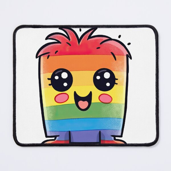 Item preview, Cute LGBTQ Mascot in Rainbow colors designed and sold by NBazilenco.
