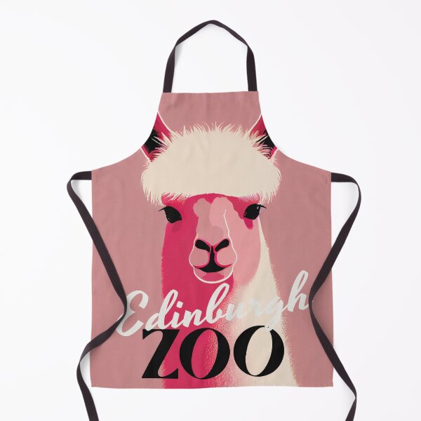 Item preview, Edinburgh Zoo Retro Poster Alpaca Portrait Vibrant Gradients designed and sold by PinkNomad.