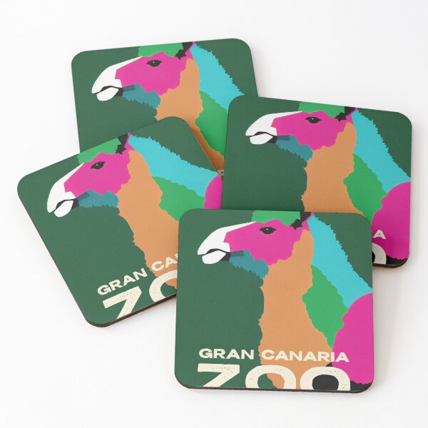 Item preview, Gran Canaria Zoo Retro Poster Bactrian Camel Portrait designed and sold by PinkNomad.