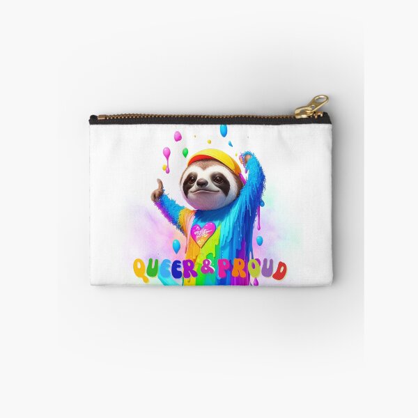 Item preview, Queer & Proud Pride Sloth, LGBTQIA+ designed and sold by ShopULove.