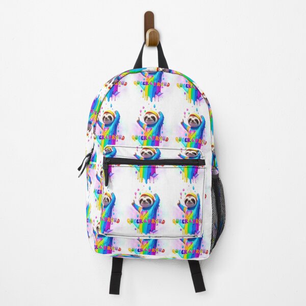 Item preview, Queer & Proud Pride Sloth, LGBTQIA+ designed and sold by ShopULove.