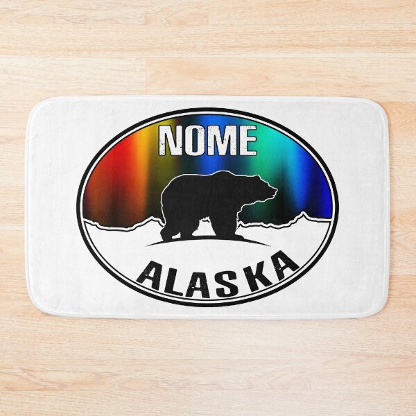 Item preview, Nome Alaska Northern Lights Bear Gold Bearing Sea Midnight Sun AK designed and sold by DESTINATIONS DECAL DOS.