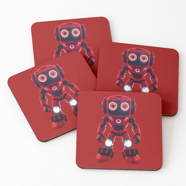 Item preview, Red Googly-Eyed Robot | Fun and Unique Design designed and sold by Mementium.