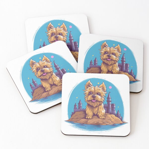Item preview, Canine Castles - Yorkshire Terrier designed and sold by HitsTheWaves.