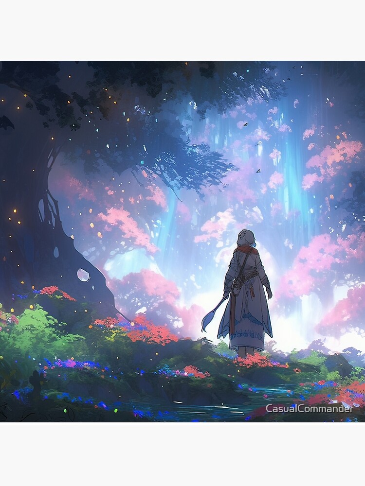 Thumbnail 2 of 2, Tote Bag, Ethereal Wanderlust: An Elder's Journey in the Enchanted Grove designed and sold by CasualCommander.
