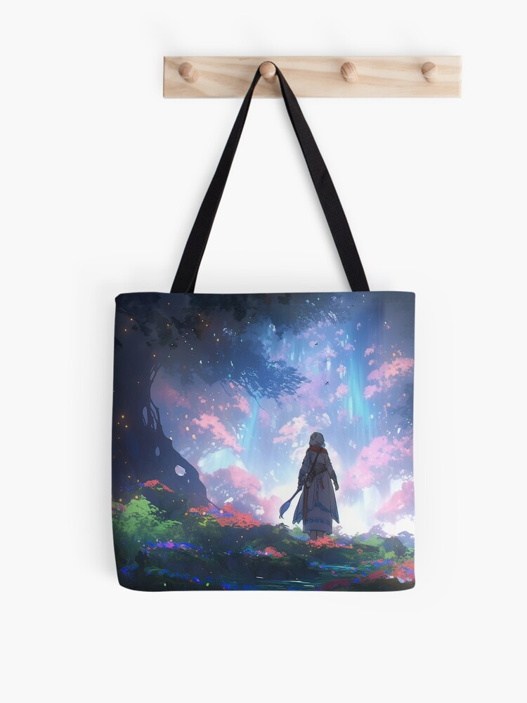 Thumbnail 1 of 2, Tote Bag, Ethereal Wanderlust: An Elder's Journey in the Enchanted Grove designed and sold by CasualCommander.