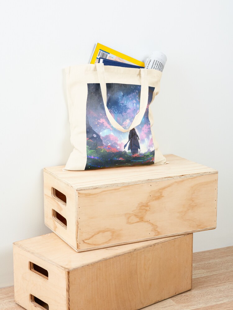 Thumbnail 4 of 5, Tote Bag, Ethereal Wanderlust: An Elder's Journey in the Enchanted Grove designed and sold by CasualCommander.