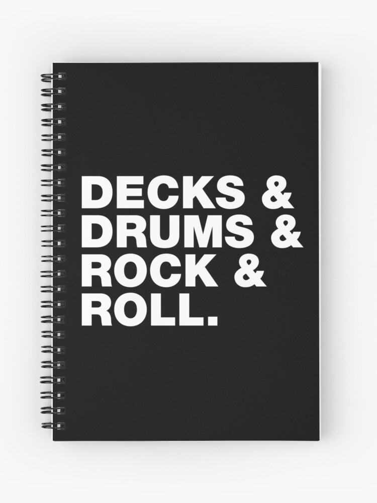 Decks Drums Rock Roll Lustige Sprüche Zitate Spiralblock