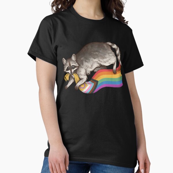 Item preview, Inclusive Pride Flag Stealing Raccoon Trash Panda LGBTQIA QUEER BE GAY DO CRIME TRANS Alphabet Mafia Funny Pride Shirt CSD Pride Month  designed and sold by Veymoth.