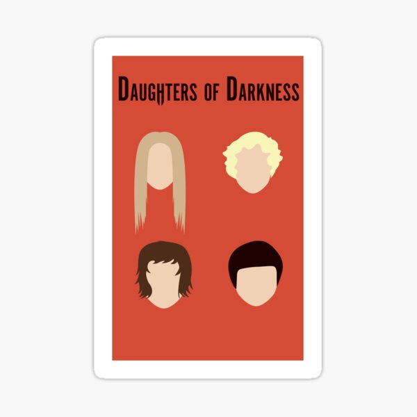 Daughters of Darkness Minimalist Poster Sticker