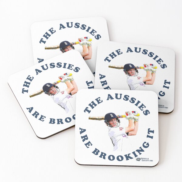 The Aussies are Brooking it, White Coasters (Set of 4)