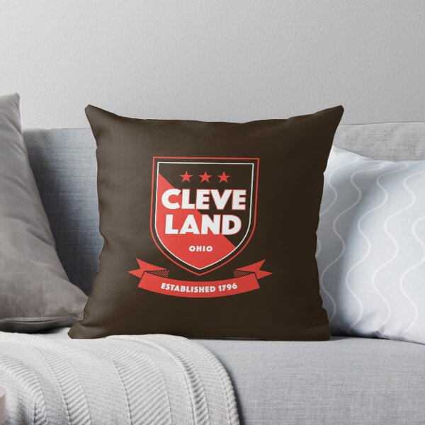 Cleveland Browns NFL 14" Cotton Fabric Throw Pillow/Cover/Stuffed  Removeable