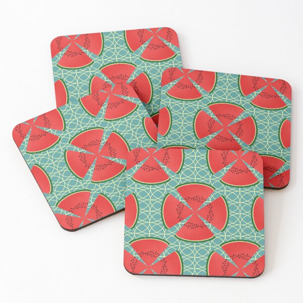 Item preview, Watermelon Poppy Pattern designed and sold by MerryMakewell.
