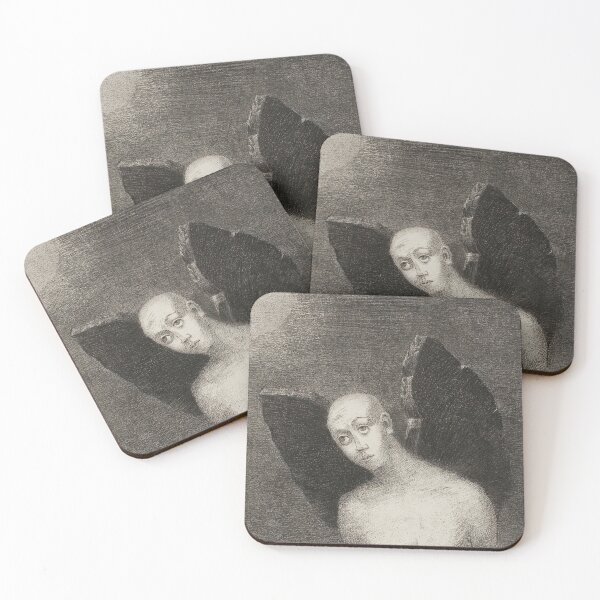Item preview, The Lost Angel Edgar Allen Poe Masque of the Red Death Odilon Redon designed and sold by Wabojeg.