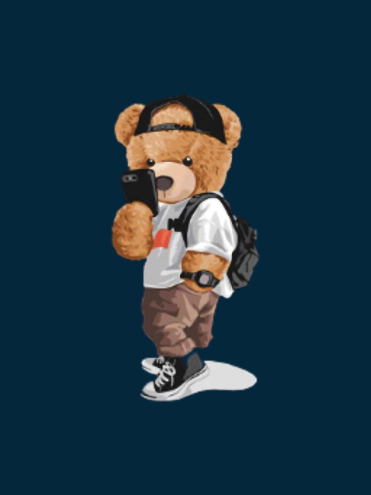 Supreme Bear, cartoon, cool, HD phone wallpaper