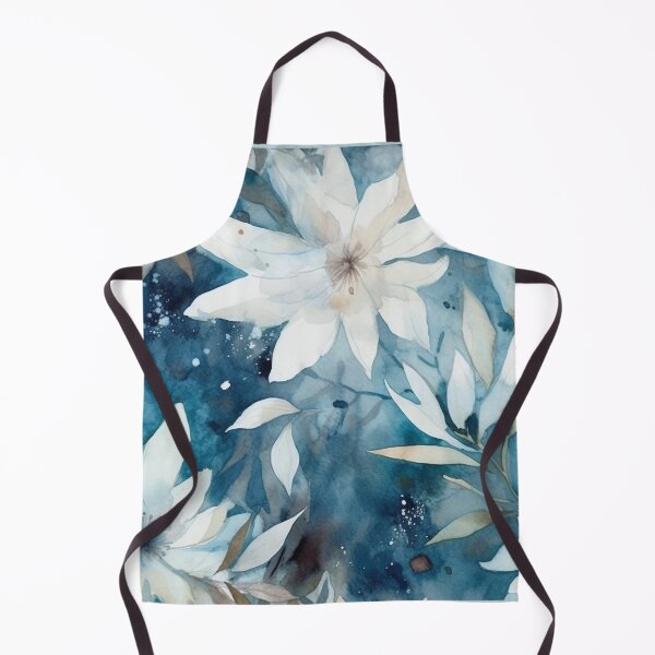 Item preview, Midwinter's Dream var. 5: Ethereal Floral Winter Scene in Moonlight and Snow designed and sold by stateofhuman.