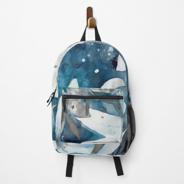 Item preview, Midwinter's Dream var. 5: Ethereal Floral Winter Scene in Moonlight and Snow designed and sold by stateofhuman.