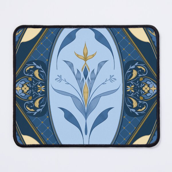 Item preview, Gold and Blue Traditional designed and sold by viridessense.