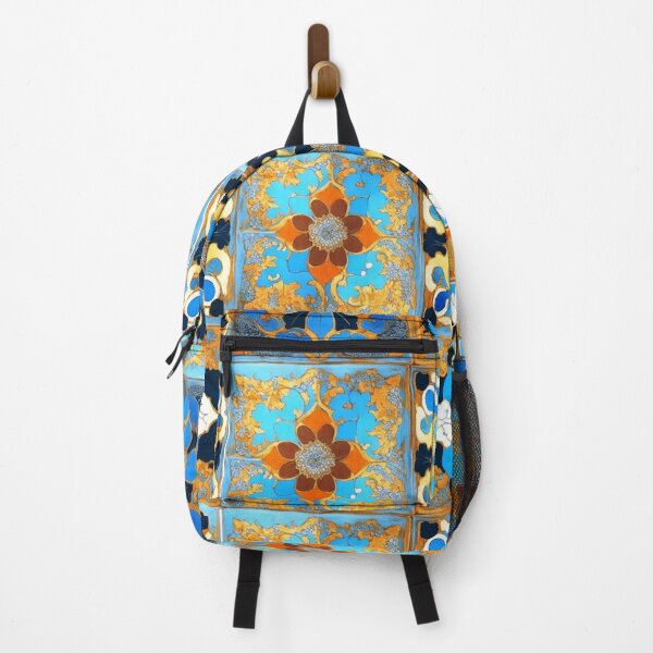 Item preview, Cluster of Majolica Tiles In Blues and Browns designed and sold by capefox.