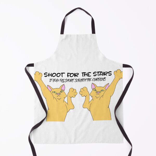 Item preview, Shoot For the Stars (if you fall short scratch the curtains) kitties cats designed and sold by BlazeBelushi.