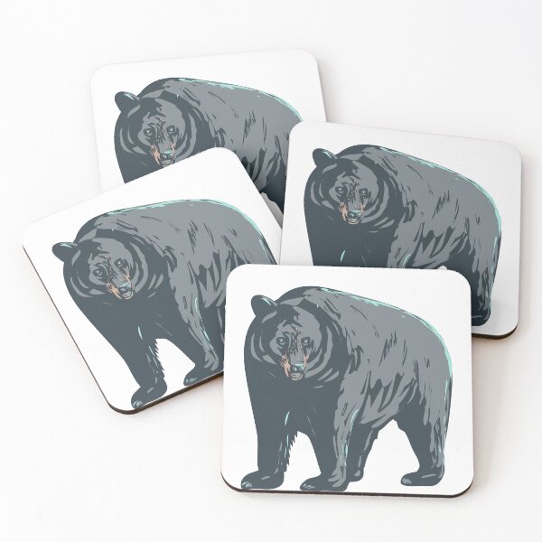 Item preview, American Black Bear Front View WPA Poster Art designed and sold by patrimonio.