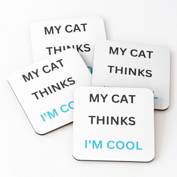 Item preview, DPrompt Design, T-Shirt, Funny Shirt, Dad Gifts, Mom Gift, Their Gifts , Graphic Tee, MY CAT THINKS I'M COOL designed and sold by DPrompt.