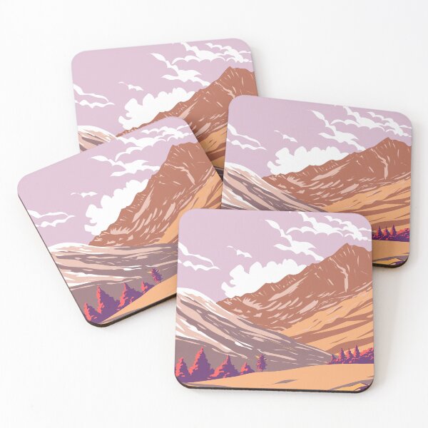 Item preview, Gran Paradiso National Park During Autumn in the Graian Alps Italy WPA Art Deco Poster  designed and sold by retrovectors.