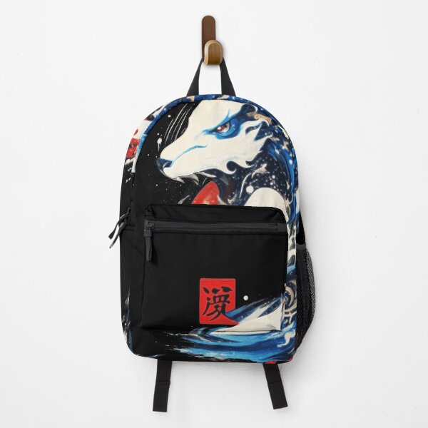 Item preview, water wolf japanese style art designed and sold by Pellhimself.