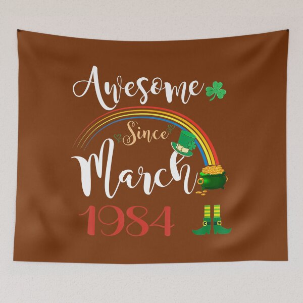 Item preview, 38 Years Old Awesome Since March 1984 38th Birthday 		 designed and sold by abtaijnjjg43.
