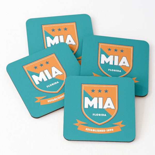 Miami Dolphins Logo Coaster