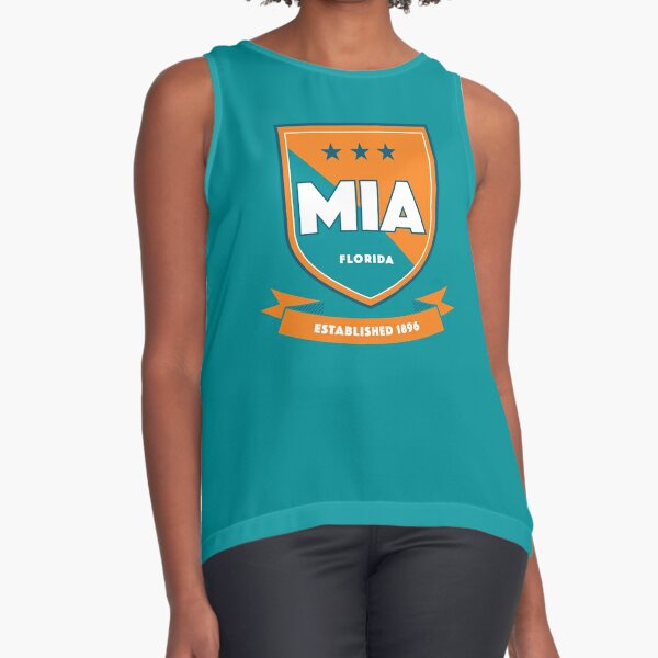 Miami Dolphins, Coat of Arms Sleeveless Top for Sale by City Legacy  Prints