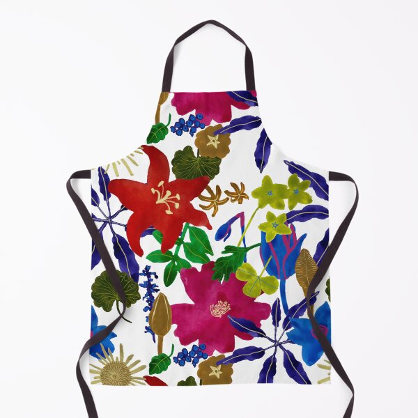 Item preview, Simple gouache flowers. Hand painted flowers and leaves designed and sold by HannaShvaikova.