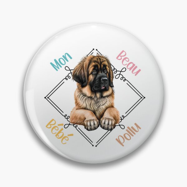 Item preview, Leonberger dog (Leonberg), my beautiful hairy baby for shepherd lovers, in French. designed and sold by isaweb.