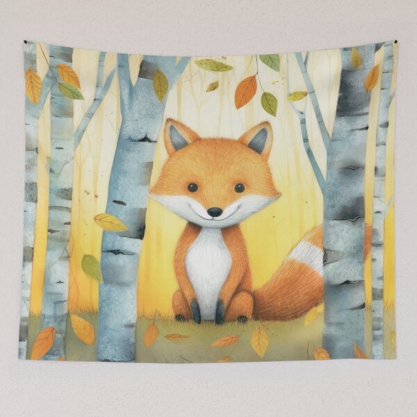 Item preview, Fox in the Birch Tree Forest designed and sold by MagicStrawberry.